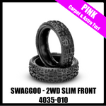 JConcepts 4035-010 Swaggoo 2.2" 2WD Front Buggy Carpet Tires (2) (Pink)