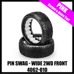 JConcepts 4062-010 Pin Swag Wide Carpet 2.2" 2WD Front Buggy Tires (2) (Pink)