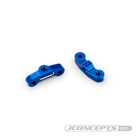 JConcepts 5202-1 RC10B7 aluminum rear hub link mount – blue