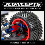 JConcepts 5202-1 RC10B7 aluminum rear hub link mount – blue