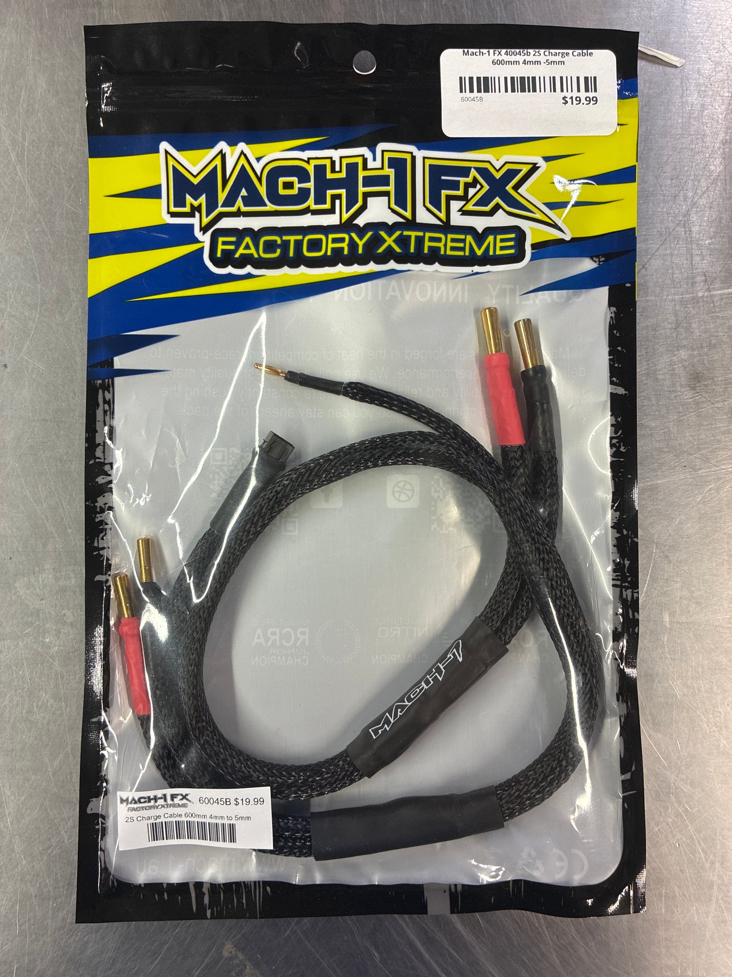 Mach-1 FX 40045b 2S Charge Cable 600mm 4mm -5mm