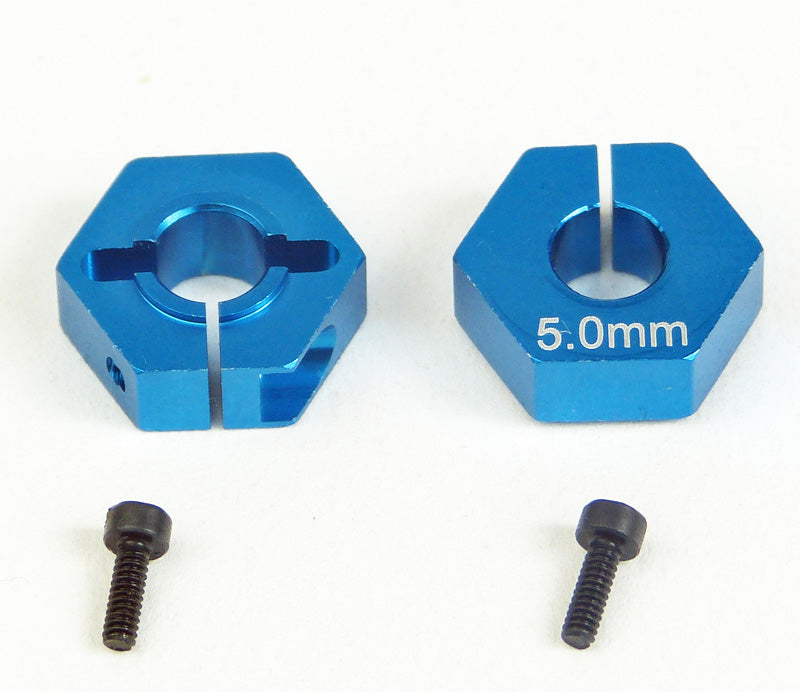 Custom Works 7283 12mm Clamping Hex for 5mm Axle, 5mm Offset (pr)