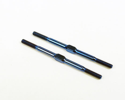 Custom Works 8537 Blue 2 3/16" Titanium Turnbuckle (56mm) (pair)