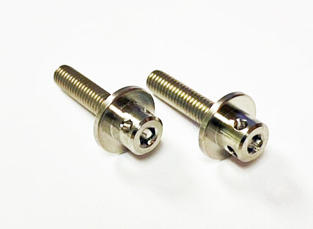 Custom Works 8548 Silver Titanium Wing Mount Bolts