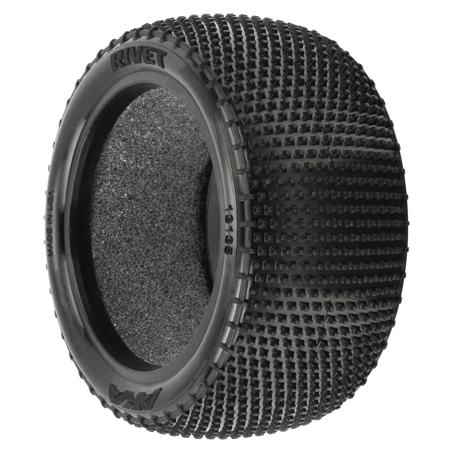 AKA 13135HR 1/10 Rivet Medium Carpet Rear 2.2" Off-Road Buggy Tires (2)