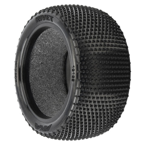 AKA 13135HR 1/10 Rivet Medium Carpet Rear 2.2" Off-Road Buggy Tires (2)