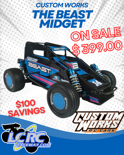 Custom Works 0650 Beast Midget Kit – LCRC Raceway Custom Works 0650 Beast Midget Kit – LCRC Raceway