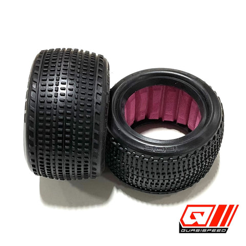 Quasi Speed QS-1602 Rear Tires with Inserts (Pair) by GFRP