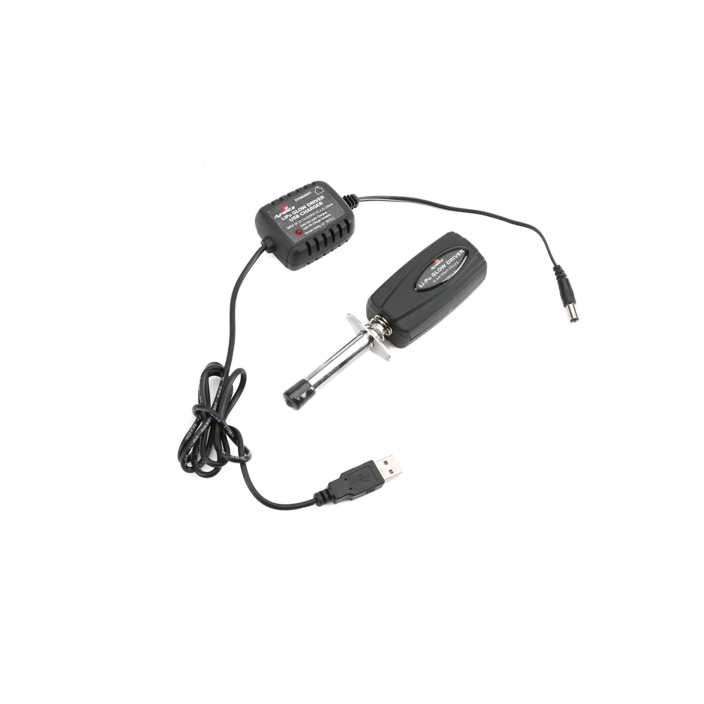 Dynamite DYNE0201 LiPo Glow Driver with Battery & USB Charger