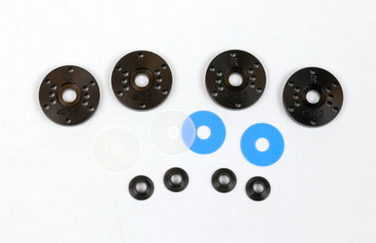 Flash Point FP2223 FP MIP 6-Hole Custom Bypass1 Pistons w/ Matte & Blue Valves, 3x1.35mm&3x1.45mm (Front) + 3x1.45mm&3x1.5mm (Rear)