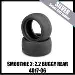 JConcepts 4017-06 Smoothie 2 2.2" Rear Buggy Tires (2) (Silver)