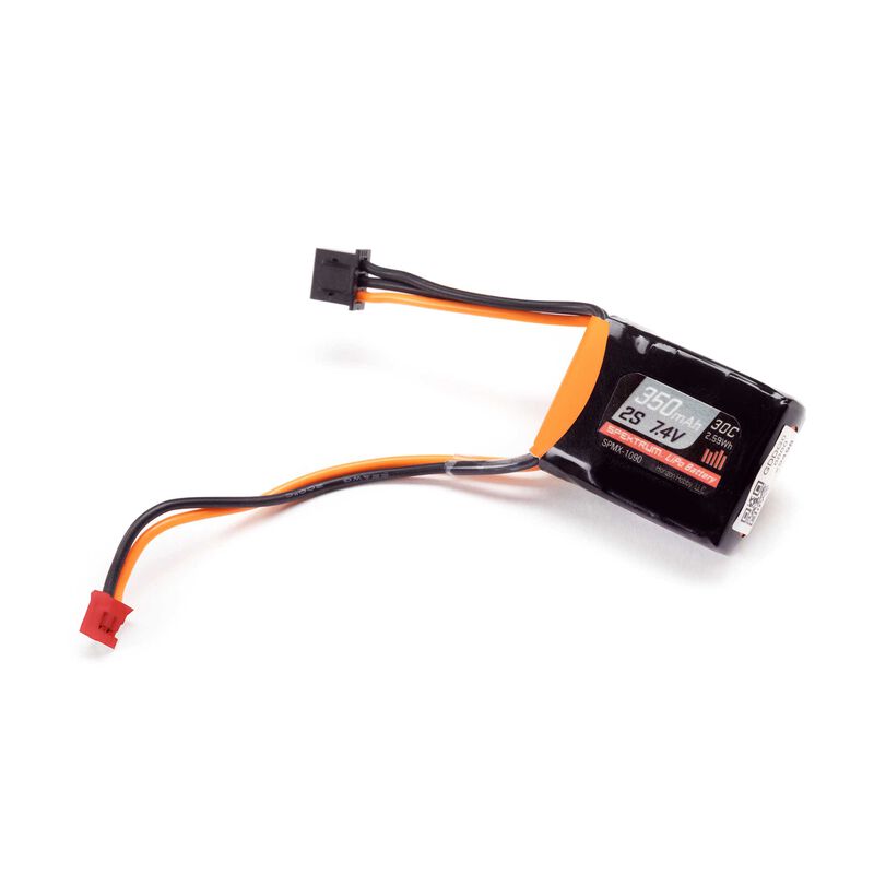 Spektrum SPMX-1090 7.4V 350mAh 2S 30C LiPo Battery: PH2.0 (Micro B Battery)