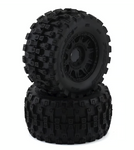Pro-Line 10166-10 Badlands MX38 HP Belted 3.8" Pre-Mounted Truck Tires (2) (Black) (M2) w/Raid Wheels