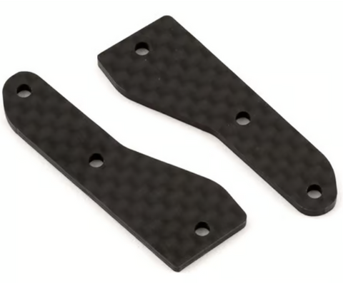 Team Associated 81537 RC8B4/RC8B4e Factory Team Carbon Front Upper Arm Inserts (2) (2.0mm)