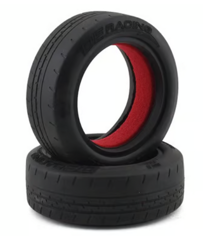 DE Racing DER-PBF-D40 Phenom Sprint Dirt Oval Front Tires w/Red Insert (2) (D40)