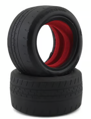 DE Racing DER-PBR-D40 Phenom Dirt Oval 2.2 Buggy Rear Tires w/Red Insert (2) (D40)