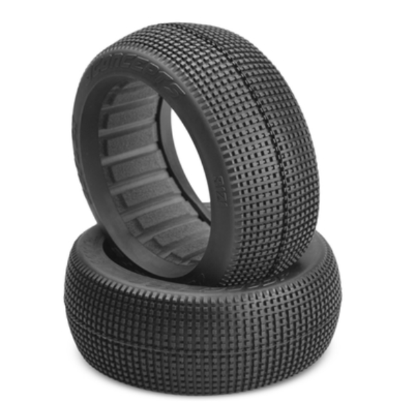JConcepts 3121-09 Reflex 1/8 Buggy Tires (2) Aqua A1 (Medium Longwear)