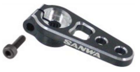Sanwa SNW107A54261A Aluminum Servo Horn- Black