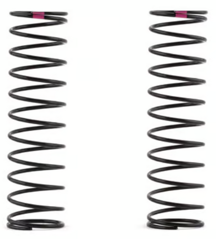 Team Associated 81233 RC8B Rear V2 Shock Spring Set (Pink - 3.7lb/in) (2)