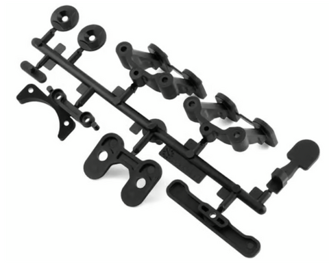 Team Associated 92312 RC10B74.2 Rear Body, Wing & Fan Mounts w/Rear Bumper