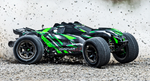 Traxxas 67097-4 Rustler 4X4 Ultimate 1/10 RTR Brushless Stadium Truck (Green) w/TQi 2.4GHz Radio & Link Module