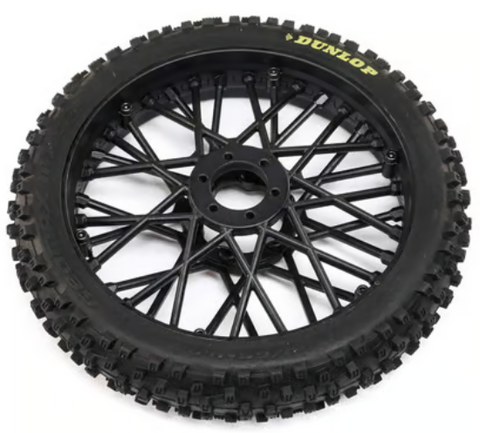 Losi 46004 Promoto-MX Dunlop MX53 Front Pre-Mounted Tire (Black)