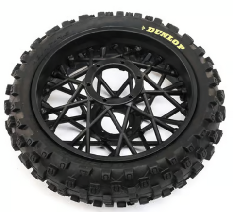 Losi 46005 Promoto-MX Dunlop MX53 Rear Pre-Mounted Tire (Black)