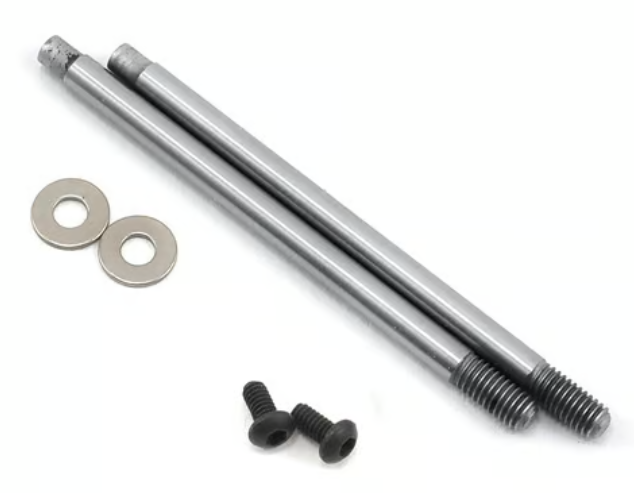 Team Associated 91620 3x27.5mm V2 Chrome Screw Mount Shock Shaft (2)