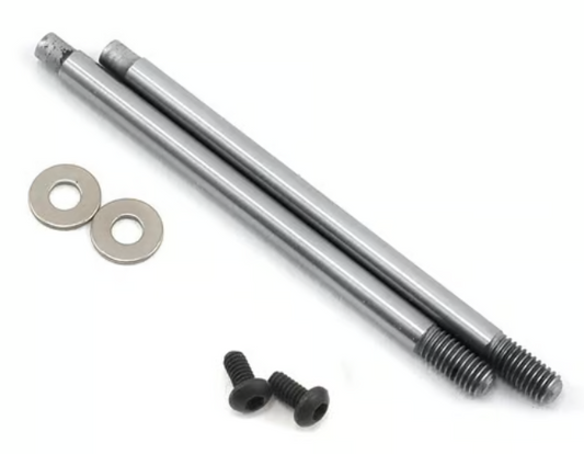 Team Associated 91620 3x27.5mm V2 Chrome Screw Mount Shock Shaft (2)