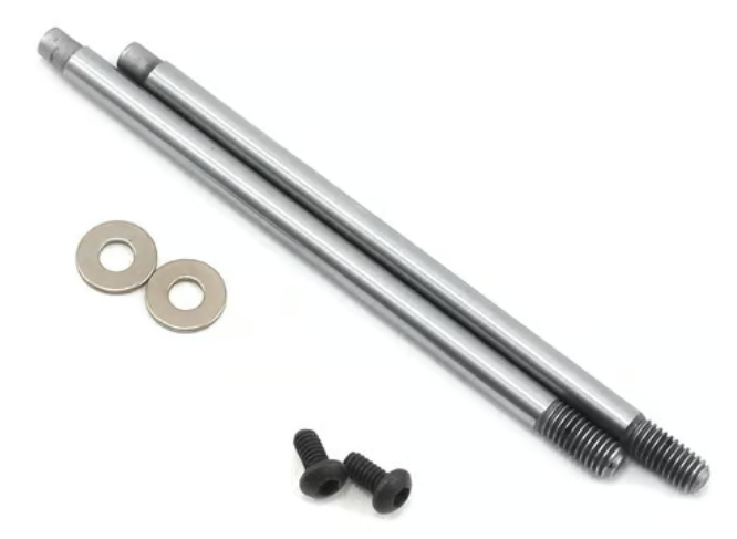 Team Associated 91624 3x35mm V2 Chrome Screw Mount Truck Rear Shock Shaft (2)