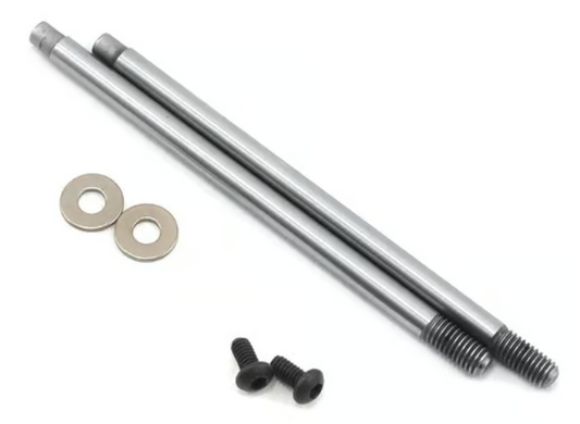 Team Associated 91624 3x35mm V2 Chrome Screw Mount Truck Rear Shock Shaft (2)