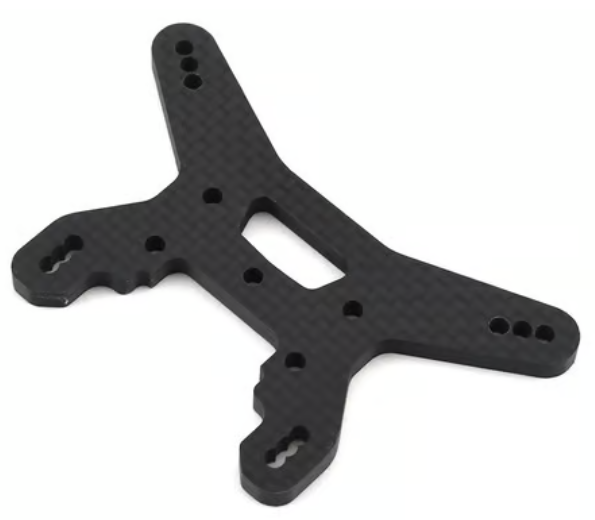 Team Associated 92266 RC10B74.1 27.5mm Carbon Fiber Rear Shock Tower