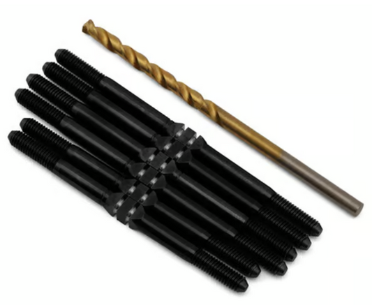 J&T Bearing Co. JT10920 Associated T6.4 Titanium "Milled'' XD Turnbuckles (Black)