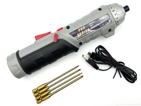 Racers Edge PRO7030 - Cordless Drill with Clutch & Metric Tip Set (1.5/2.0/2.5/3mm)