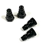 GFRP QS-5099MBL Metric 6mm Shock Stand Offs (4) Black