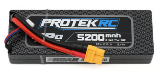ProTek RC PTK-5137-24 MUDboss 2S 50C Low IR LiPo Battery (7.4V/5200mAh) w/XT60 Connector