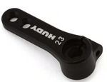 Hudy 293411 Aluminum Offset 2 Hole Clamp Servo Horn (Black) (23T) (KO/JR/Sanwa)