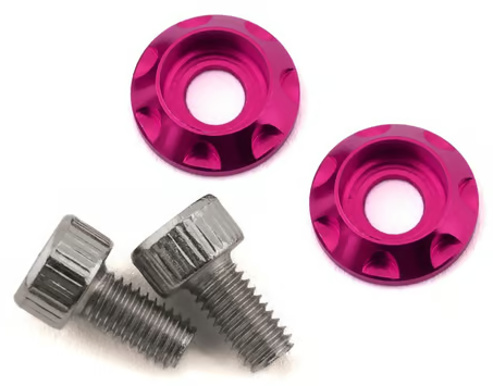 Team Brood BRO-TBR-M3MWKITHSK6 M3 Motor Washer Heatsink w/Screws (Pink) (2) (6mm)