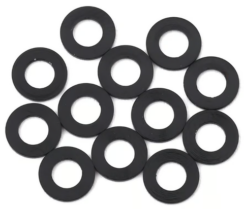 1UP Racing 1UP80303 3x6mm Precision Aluminum Shims (Black) (12) (1mm) 80303