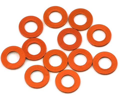 1UP Racing 80353 3x6mm Precision Aluminum Shims (Orange) (12) (1mm)