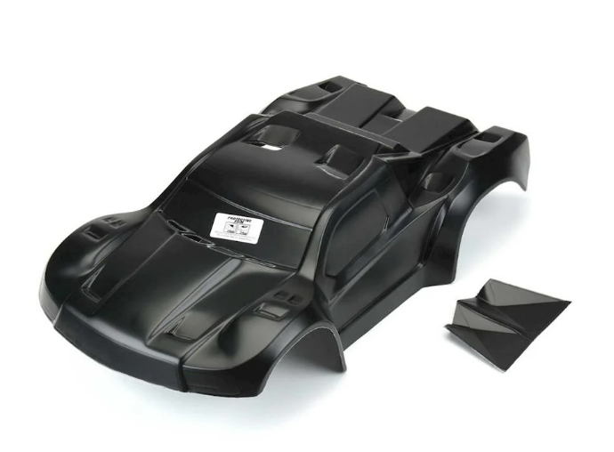 Pro-Line 3458-18 Flo-Tek Fusion Pre-Painted Pre-Cut Short Course Body (Black) (Slash, Slash 4x4, SC5M, 22SCT, PRO-Fusion SC 4x4)