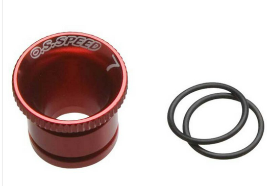 O.S. OSMG2482 Carburetor Reducer 7mm, Red: Speed 21 V-Spec 71533270