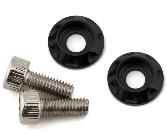 Team Brood BRO-TBR-M3MWKITHSB8 M3 Motor Washer Heatsink w/Screws (Black) (2) (8mm)