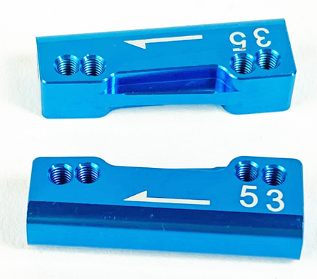 Custom Works 2445 Rear Toe Block 3-5 Deg M3(Pair)