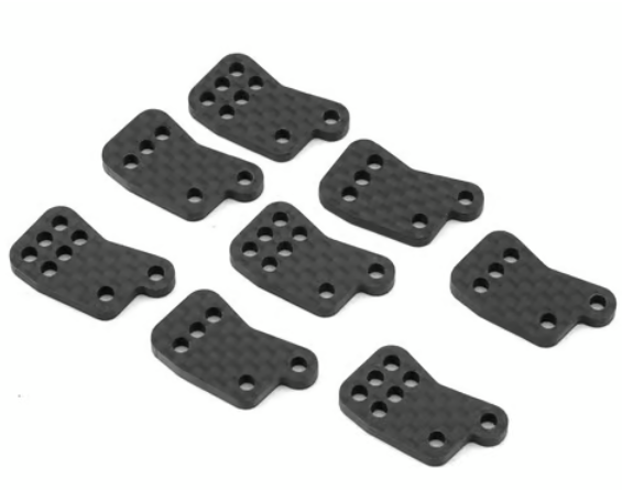Team Associated 81649 RC8B4.1 Factory Team Carbon Fiber Rear Hub Tower Set
