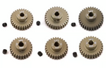 Yeah Racing YEA-MG-48027-032 Hard Coated 48P Aluminum Pinion Gear Set (27, 28, 29, 30, 31, 32T) (3.17mm Bore)