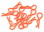 Yeah Racing YEA-YA-0594OR Body Clips (Orange) (10) (1/10 or 1/8 Scale)