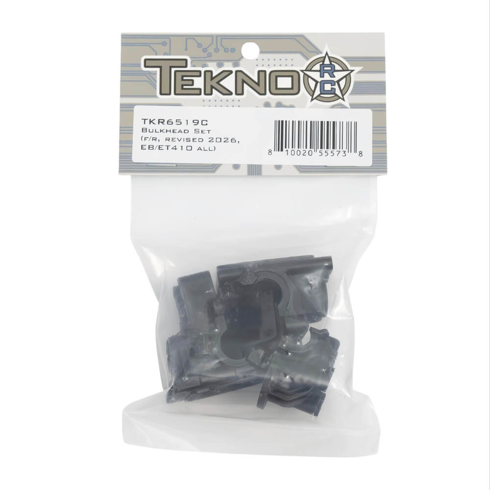 Tekno RC TKR6519C – Bulkhead Set (f/r, revised 2025, EB/ET410 all)