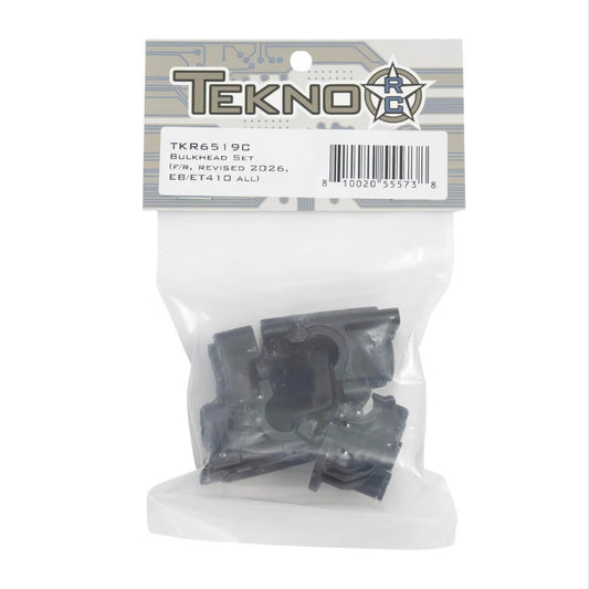 Tekno RC TKR6519C – Bulkhead Set (f/r, revised 2025, EB/ET410 all)