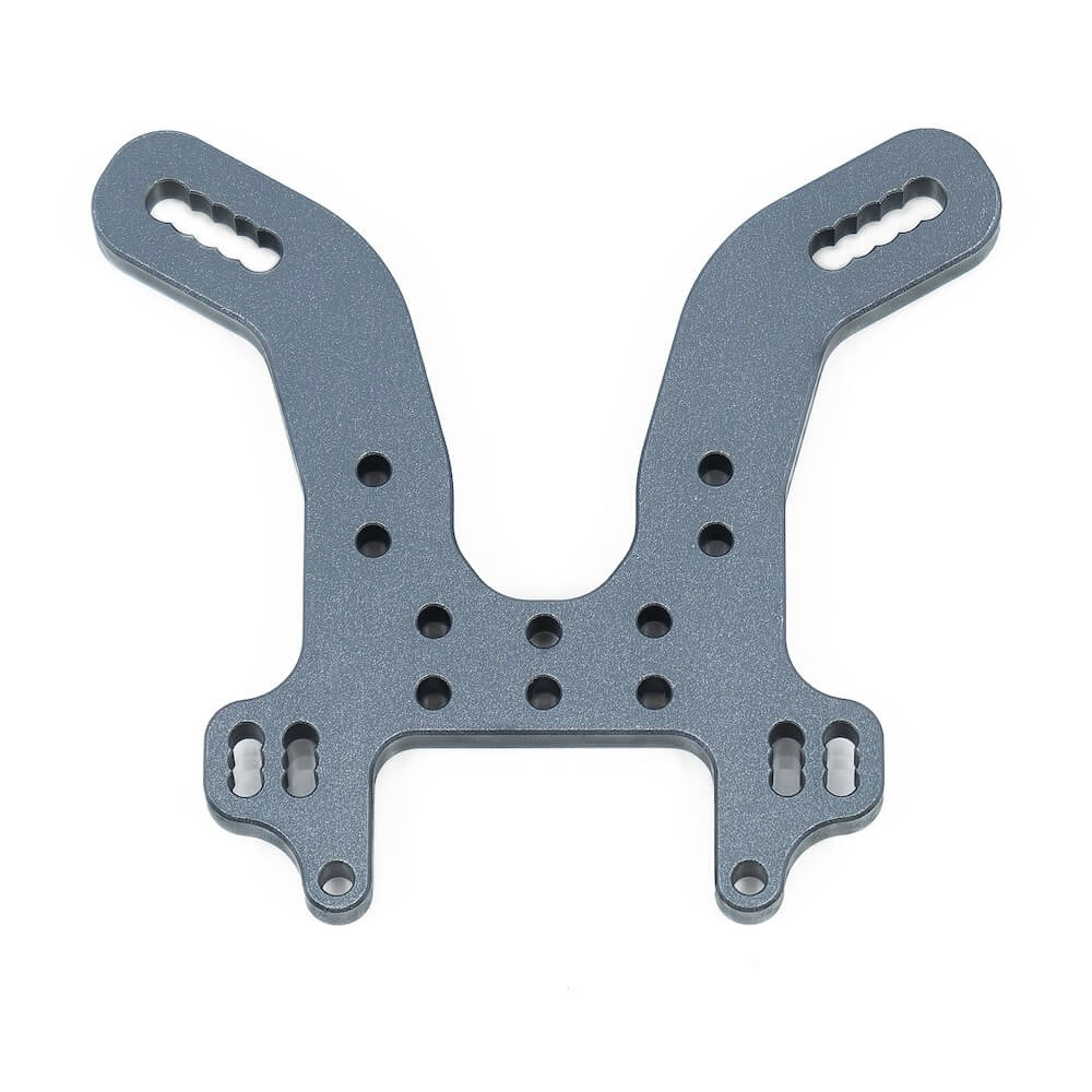 Tekno RC TKR9269E  NB48 2.0 Aluminum Split Rear Shock Tower (Gunmetal)
